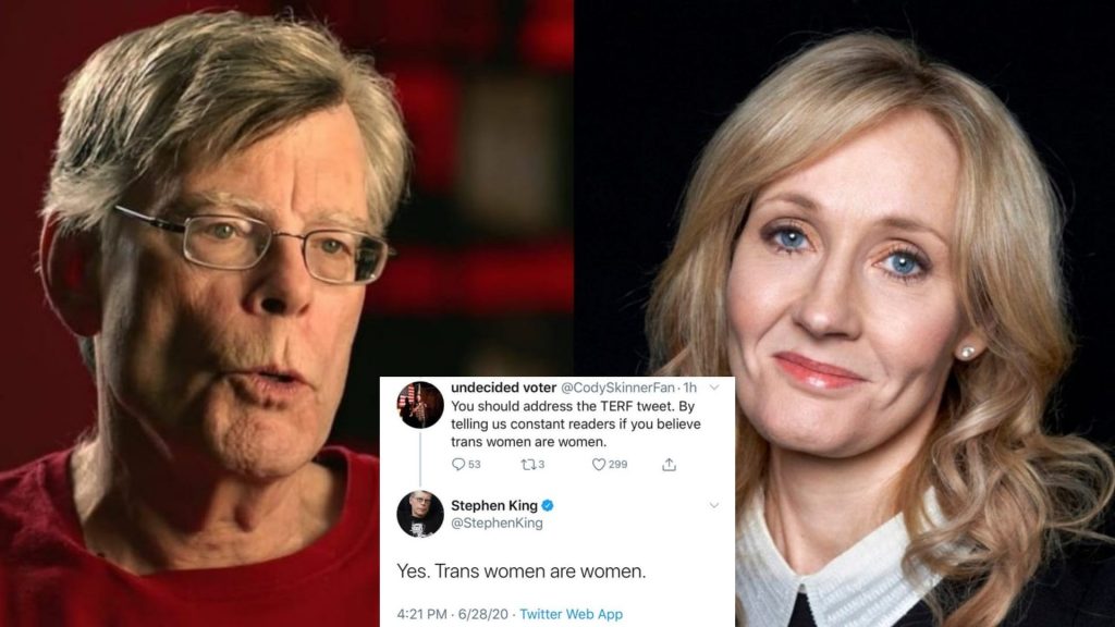 Stephen King risponde indirettamente ai tweet transfobici della Rowling