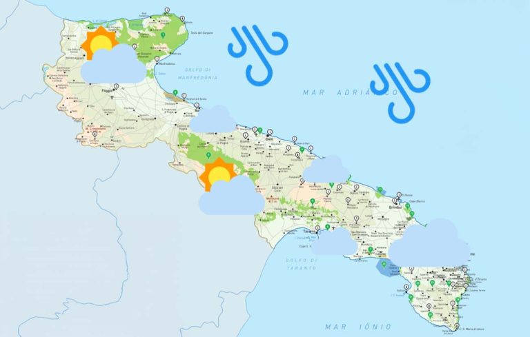 Meteo Puglia domenica 11 Maggio