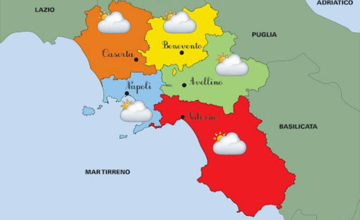 meteo campania 7 maggio