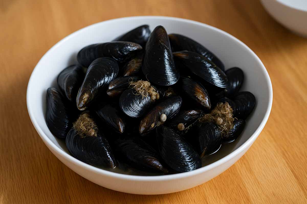 pulire cozze e aprirle