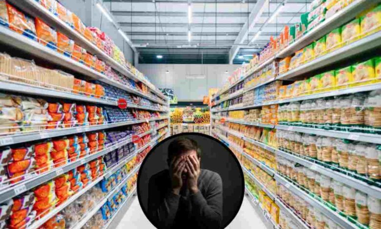 Preoccupazione supermercato